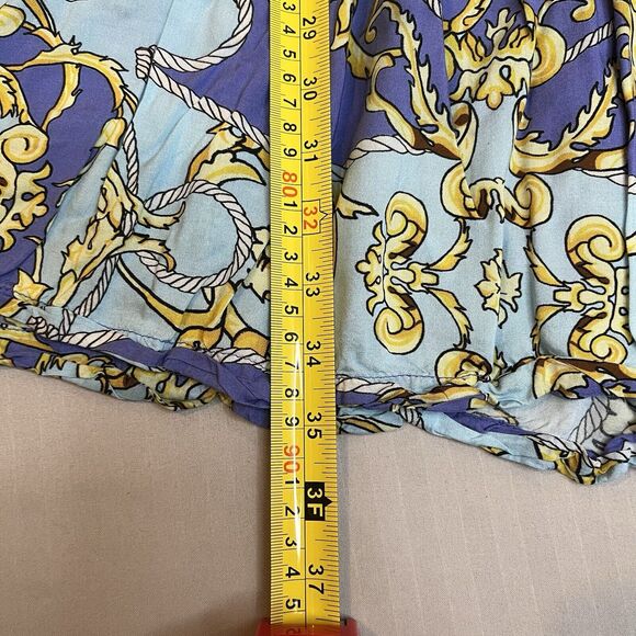 ANTHROPOLOGIE Dress Womens XXS Tiered Short Sleeve Flowy Nautical - Picture 6 of 10